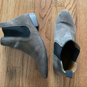 Boemos Tan Suede Chelsea Boots, Made in Italy